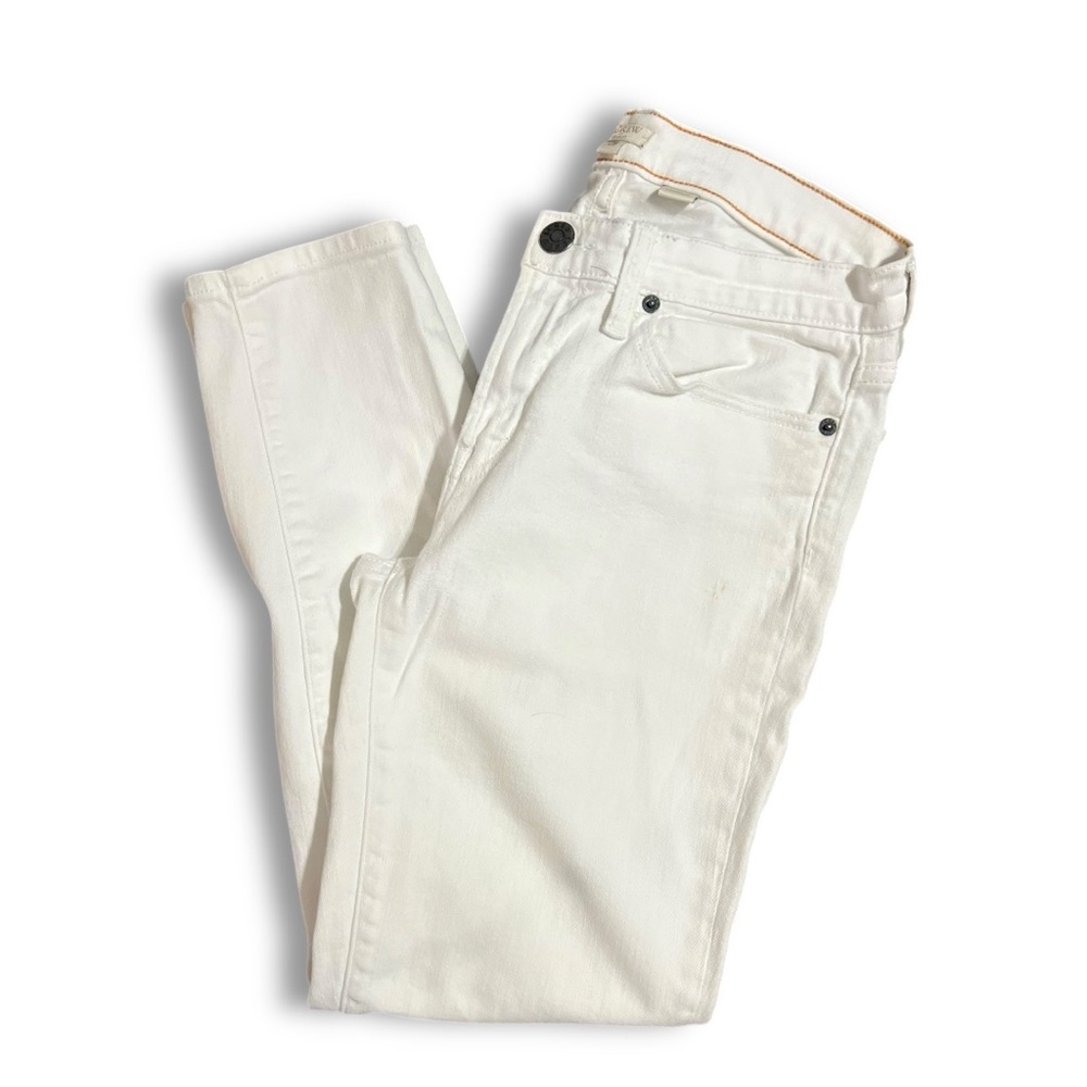 J. Crew Signature Stretch Mid-rise White Jeans  | Women’s 29